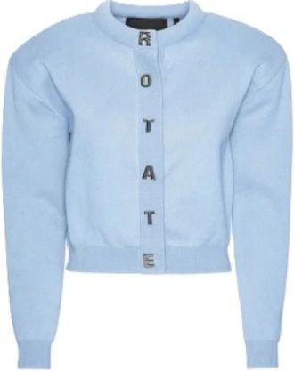 Rotate ROTATE Birger Christensen, Cardigans, female, Blue, Size: L Cardigan Rotate
