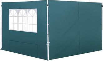 OUTSUNNY 3m x 2m Gazebo Replacement Side Panels - Green | TJ Hughes