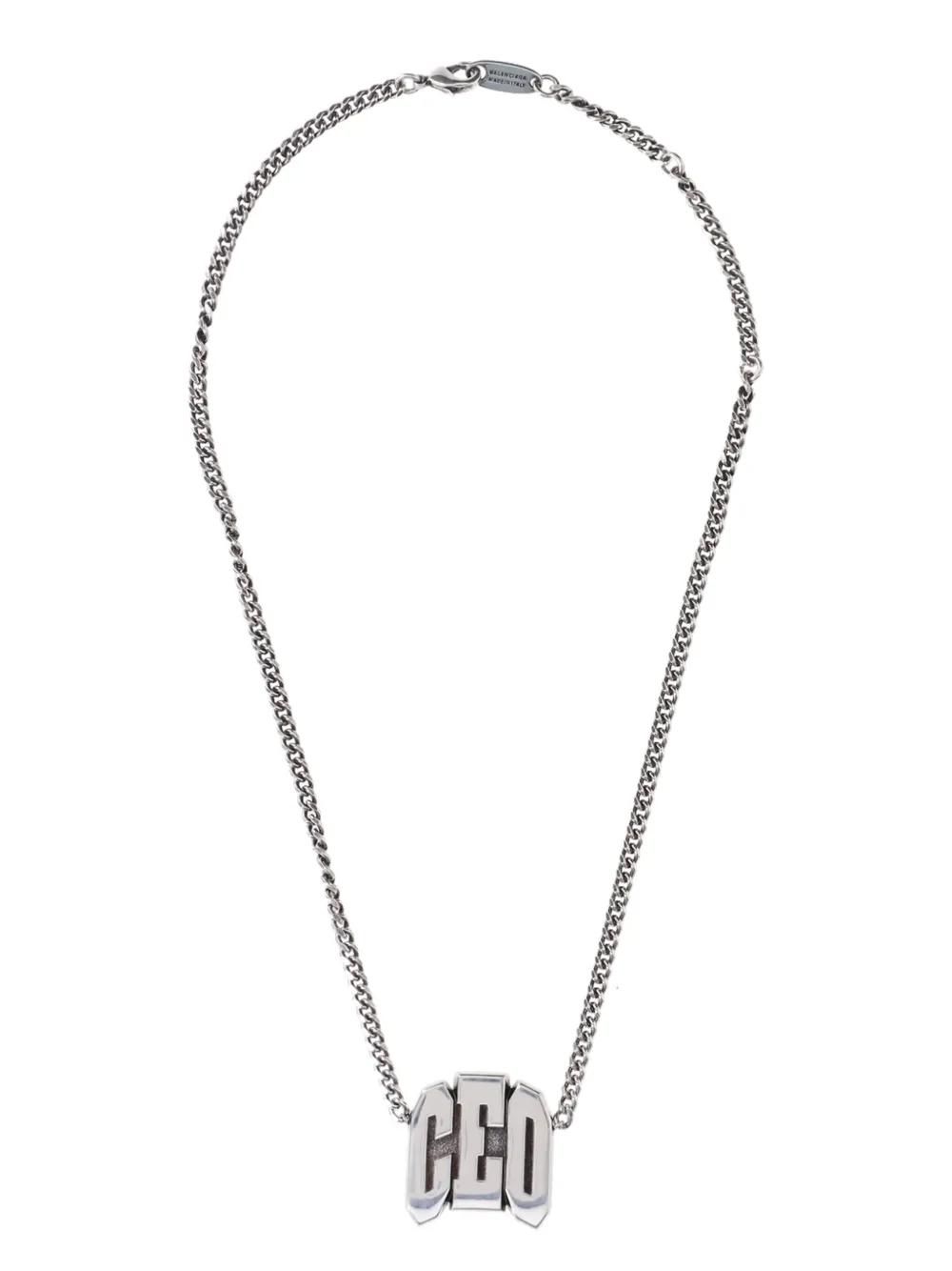 25SS new/BALENCIAGA カルーセルクローバーネックレス Necklace ホワイト の ウィメンズ Carousel Eiffel Collector ネックレス