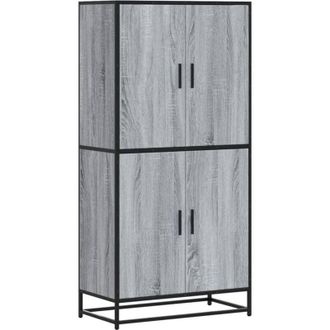 vidaXL Vidaxl - Aparador Alto Madera De Ingenier&iacute;a Gris Sonoma 68x35x139 Cm