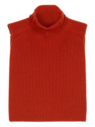 Ports 1961 turtleneck cape sweater - women - Cashmere - S - Red