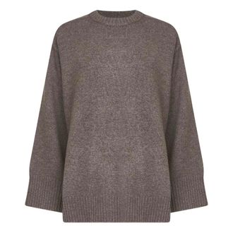 Loulou Studio Truien & Vesten, Dames, Bruin, S, Wol, Safi Sweater
