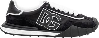 Dolce & Gabbana Lage sneaker - Heren - Sneakers - Zwart - 42 EU - Leer - Schoenen
