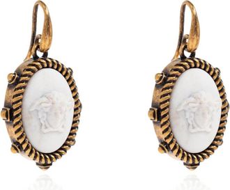 Versace Messing Oorbellen - unisex - Oorbellen - Geel - ONE Size - Accessoires