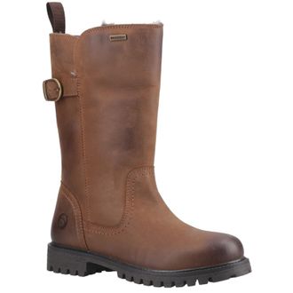 Cotswold Winchcombe Leren Dames Tan Laarsjes