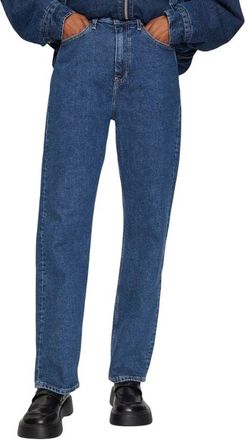 Calvin Klein Jeans Womens High Straight Classic Fit - Medium Blue Cotton - Size 26 (Waist)