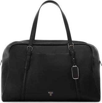 Tumi Oaklynn Leather Duffle Bag in Black/Gunmetal at Nordstrom