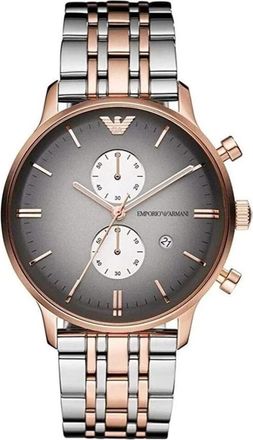 Emporio Armani Chronograaf Horloge - Heren - Horloges - Grijs - ONE Size - Accessoires