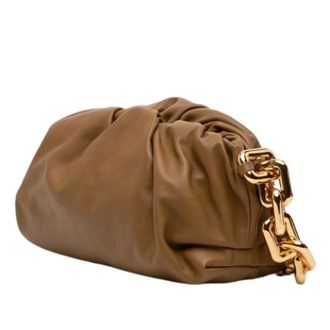 Bottega Veneta Pre-owned Shoulder Bags, female, Brown, Size: ONE SIZE Pre-owned Leather Pouch