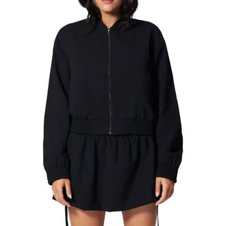 Kiki De Montparnasse Suiting Bomber Jacket in Black at Nordstrom, Size X-Small