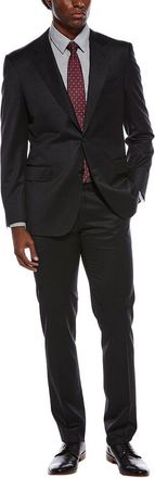 Canali 2Pc Wool Suit With Flat Front Pant