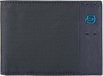 Piquadro Blauwe Portemonnee met Muntvak - Heren - Portefeuilles - Blauw - ONE Size - Accessoires