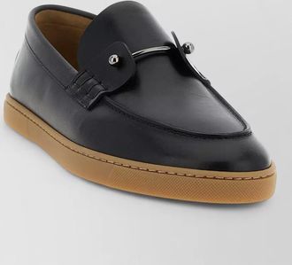 Christian Louboutin chambeliboat metal hardware loafer rubber sole