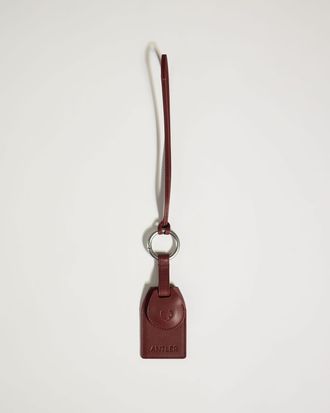 Antler Heritage Airtag Holder & Luggage Tag In Cedar