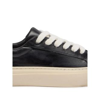 Cole Buxton Chunky Sole Leather Sneaker - Black