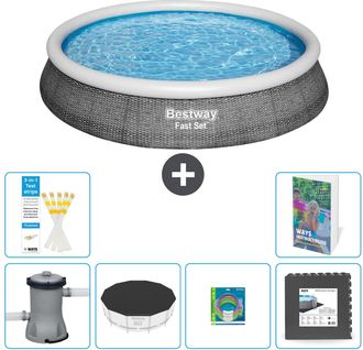 Bestway Piscina Bestway Fast Set Redonda - 396x84 Cm - 7-piezas S317