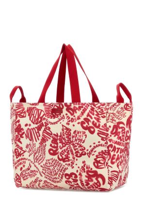 Dsquared2 Womens Printed Canvas Shopping Bag M4236 Exterior: Cotton Borse A Mano