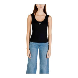Guess Mujer, Camisetas, Negro, Talla: M