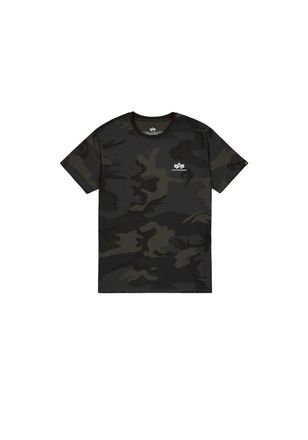Alpha Industries T-Shirt ALPHA INDUSTRIES Backprint T-Shirt Camo, Herren, Gr. XS, schwarz (schwarz camo), Obermaterial: 100% Baumwolle, Shirts T-Shirt