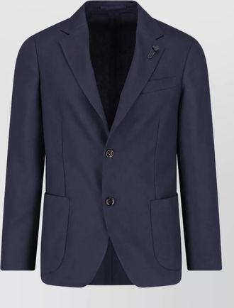Lardini virgin wool single-breasted suit