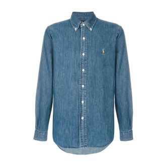 Ralph Lauren Denim Shirt - Heren - Overhemden - Blauw - Maat: L Denim