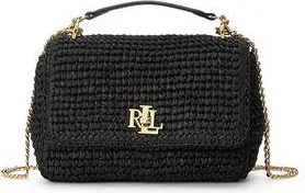 Ralph Lauren WOVEN STRAW MEDIUM SOPHEE BAG