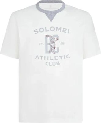 Brunello Cucinelli T-Shirts - Heren - T-shirts - Wit - XL - Tops