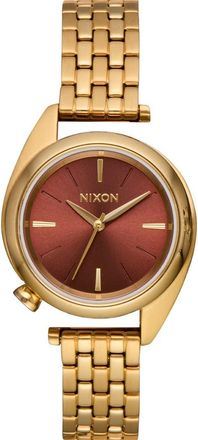 Nixon Eddy Bracelet Watch, 29mm in All Gold/cognac at Nordstrom