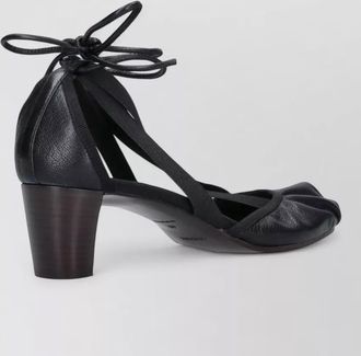 Christophe Lemaire leather high-heel pumps