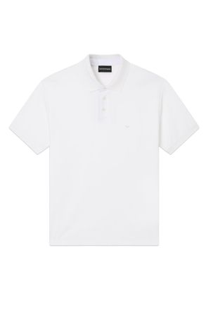 Emporio Armani CONTRAST COLLAR POLOSHIRT Size: XXL, colour: WHITE