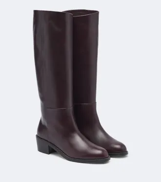 Aquazzura Sellier leather knee-high boots