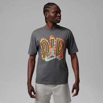 Nike Jordan Mens Jordan Script T-Shirt in Grey | IQ1026-068