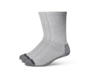 Wigwam At Work Crew 3-pack Mens Crew Cut Socks Shoes Grey : XL (Mens Shoe 12-15), Cotton/Nylon/Polyester