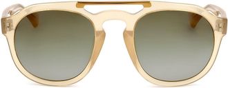 Linda Farrow DRIES VAN NOTEN DVN55 C12 Mens Sunglasses Orange Size 50