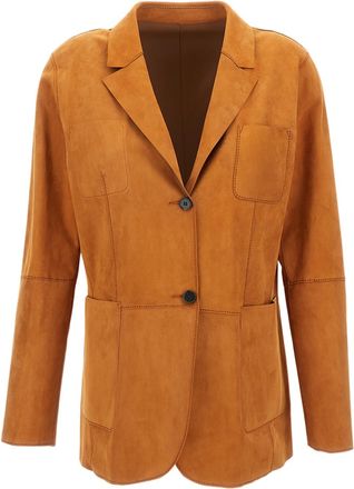 DESA 1972 Orange Reversible Suede Blazer