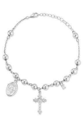 Glaze Jewelry Rosary Bracelet in Silver at Nordstrom Rack