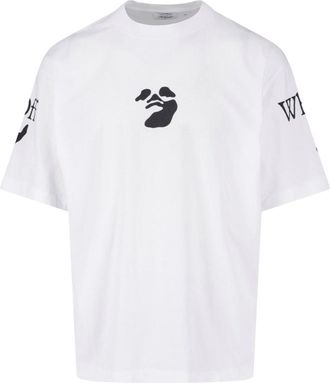 Off-white T-Shirt Logo Swimming