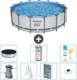 Bestway Piscina Bestway Steel Pro Max Redonda - 488x122 Cm - 8-piezas S622