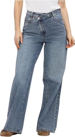 Y.A.S Y.a.s - Yasuva HW Wide Jeans - Dames - Jeans - Blauw - Maat: W30 L32