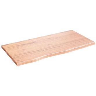 vidaXL Vidaxl - Wall Shelf Light Brown 80x40x2 cm Treated Solid Wood Oak