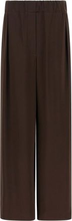 Jil Sander Brown Fluid viscose pants