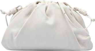 Bottega Veneta Pre-owned Mini Pouch - Dames - Vintage Clutch - Wit - ONE Size - Leer - Vintage