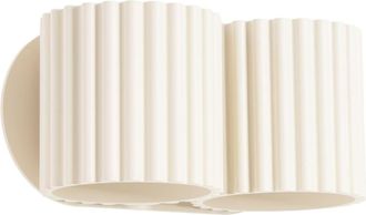 Sollux Lighting Aplique de pared beige aluminio alt. 10 cm