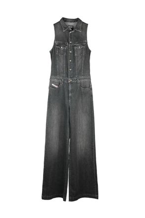 Diesel Denim Jumpsuit Tight Fit - Grey
