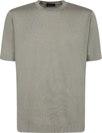 Dell'Oglio Klassiek T-shirt - Heren - T-shirts - Groen - 2XL - Katoen - Tops