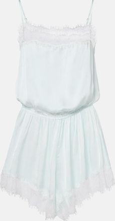 Poupette St Barth Silvia lace-trimmed romper