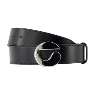 Coperni Black Leather Belt - Smooth Calfskin