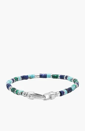 Nialaya Riviera Ocean Heishi Bracelet in Turquoise/green at Nordstrom, Size X-Large