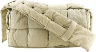 Bottega Veneta Pre-owned Cross Body Bags, female, Beige, Size: ONE SIZE Pre-owned Nylon Crossbody Bag