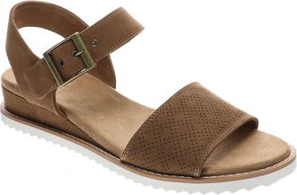 Skechers Womens Desert Kiss Serendipitous Sandals, Chestnut Microfiber, 6.5 UK